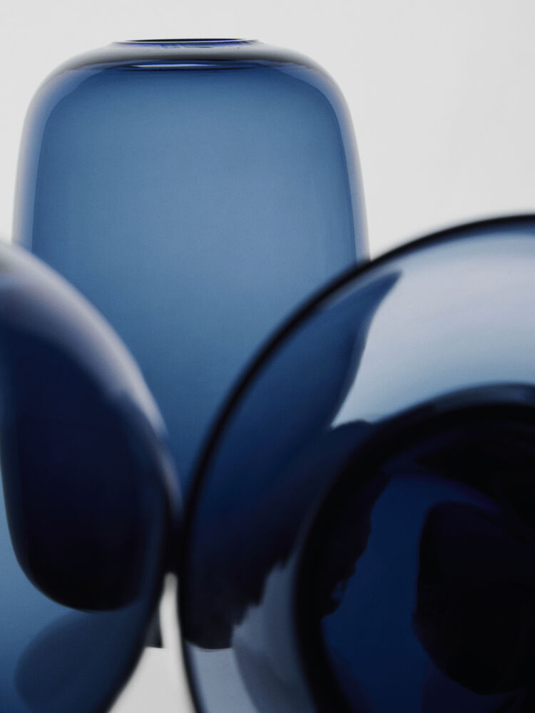 ORREFORS Midsummer Mini vaser midnattsblå 7-pack ltd 400