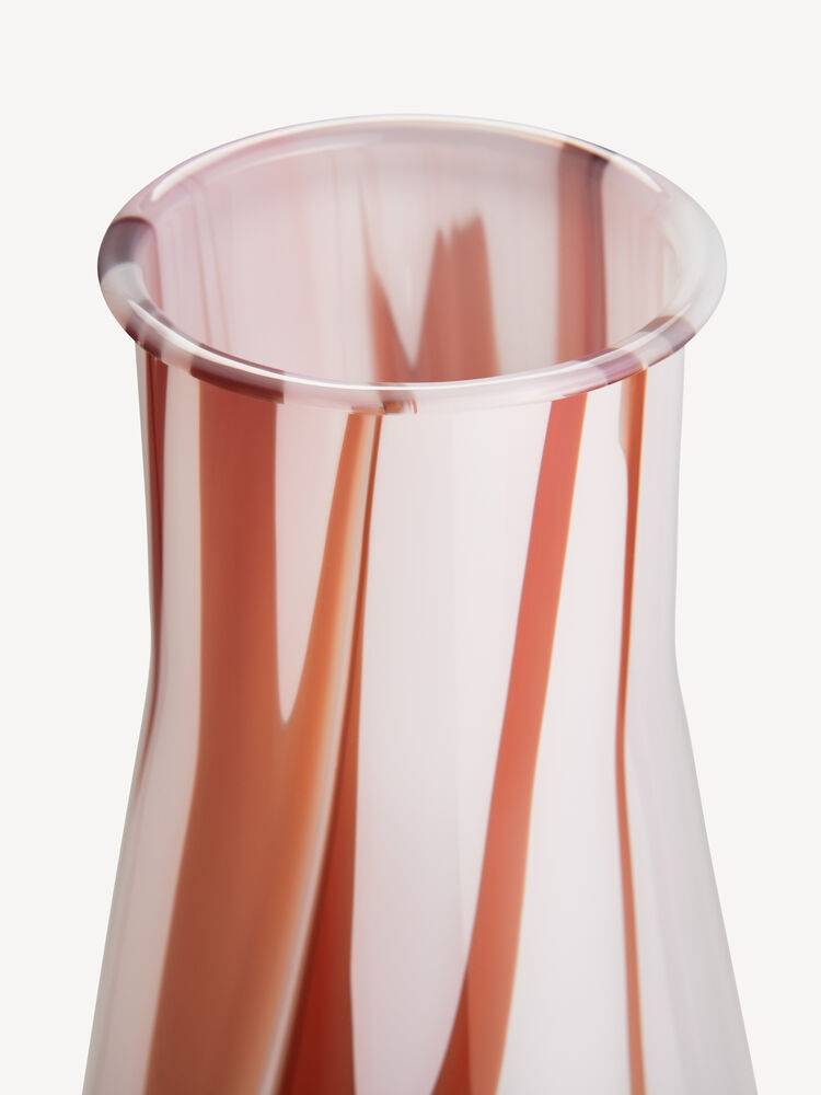 KostaBoda Lab erlenmeyer vase rød/hvit/rosa 305mm