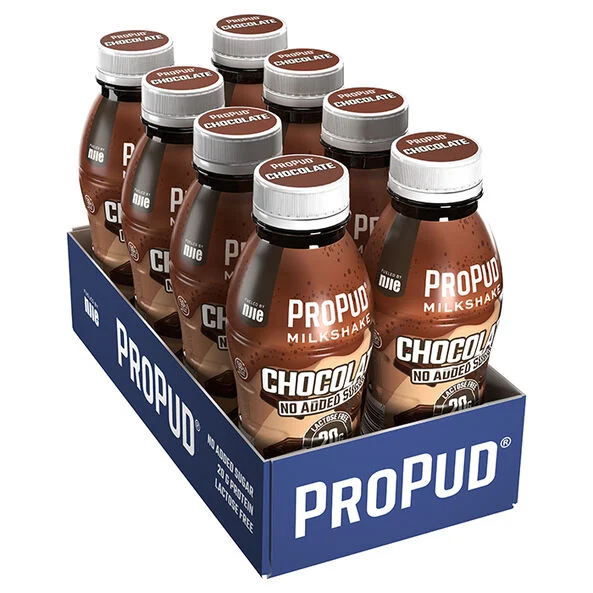 8 x ProPud Protein Milkshake, 330ml - Proteindrikke - JK-Shop