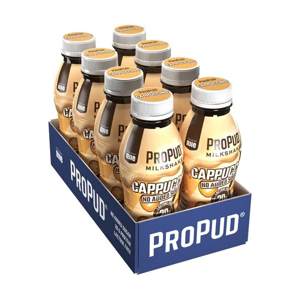 8 x ProPud Protein Milkshake, 330ml - Proteindrikke - JK-Shop