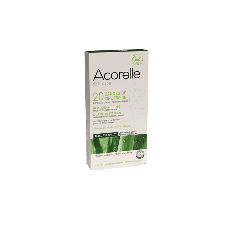 ACORELLE Cold Wax Hair Removal Strips- Armhuler & Bikinilinje-ACORELLE-J&K Shop