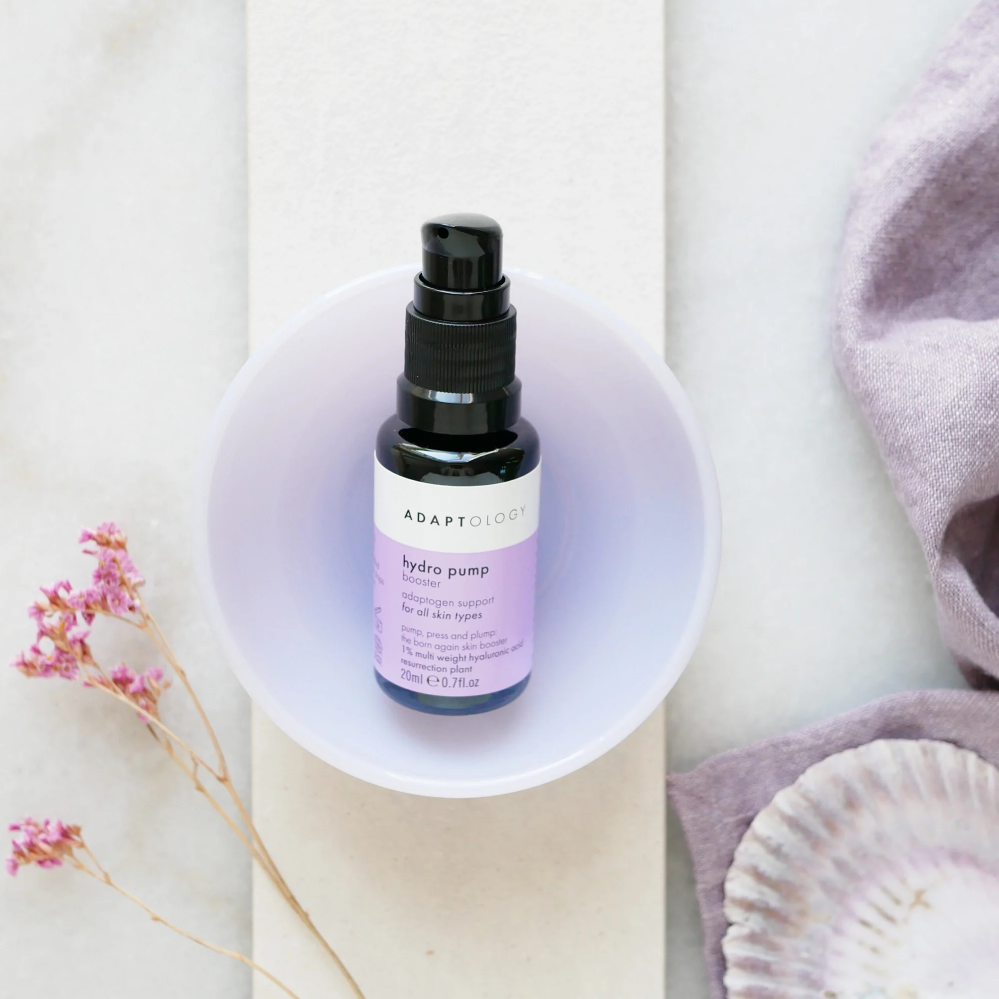 ADAPTOLOGY HYDRO PUMP BOOSTER - Dyptvirkende fuktighetsgivende hyaluronserum - Serum - JK-Shop