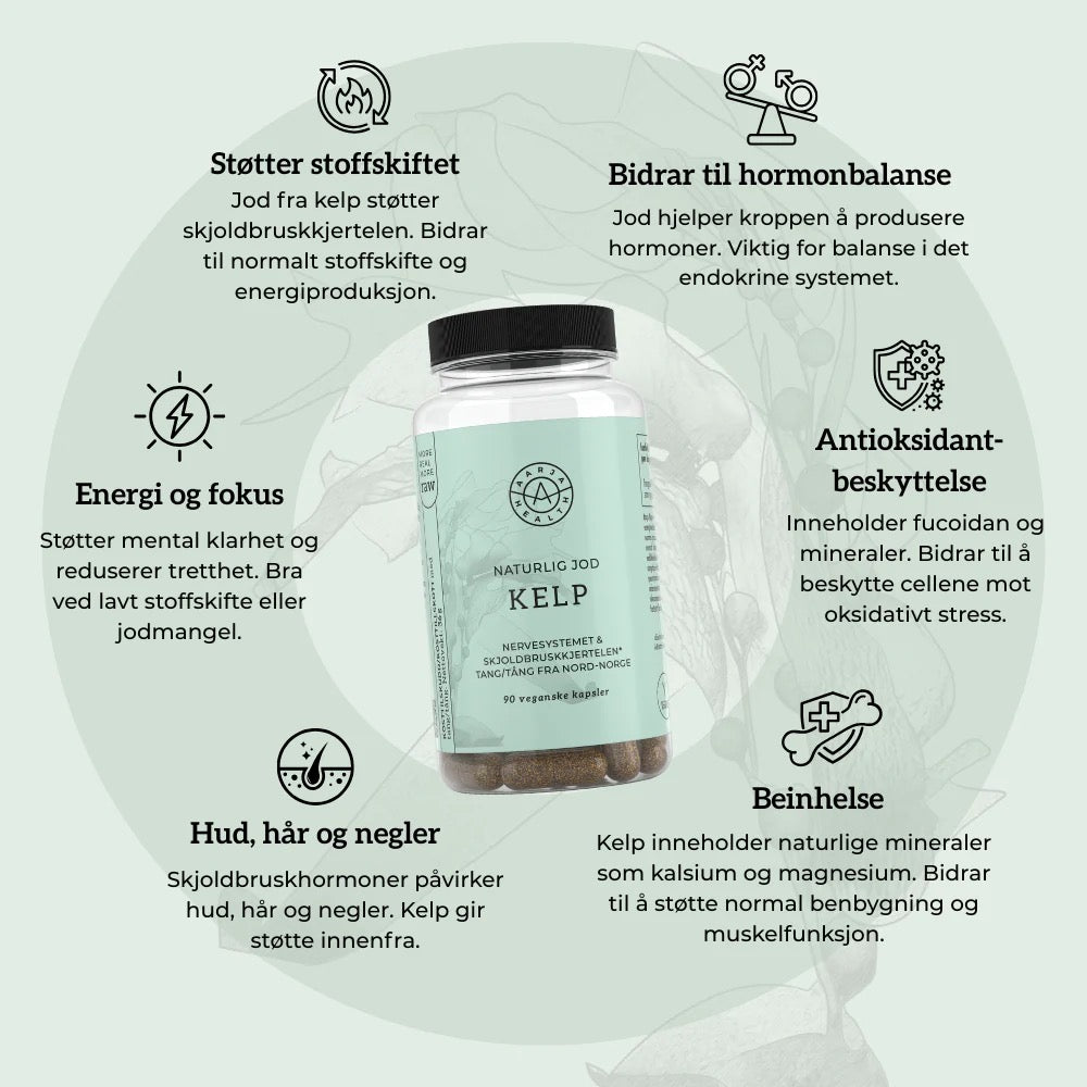 Aarja Health Kelp (Naturlig jod) - Vitaminer og kosttilskudd - JK-Shop