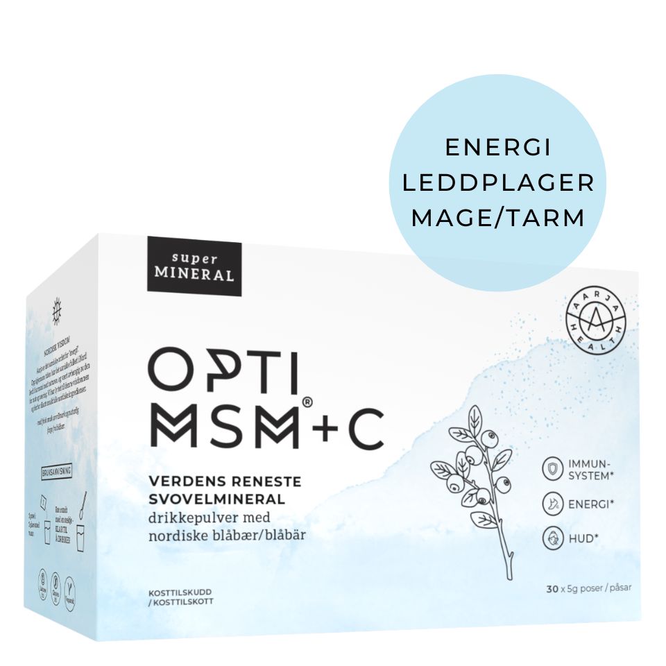 Aarja Health OptiMSM med vitamin C og blåbær - Vitaminer og kosttilskudd - JK-Shop