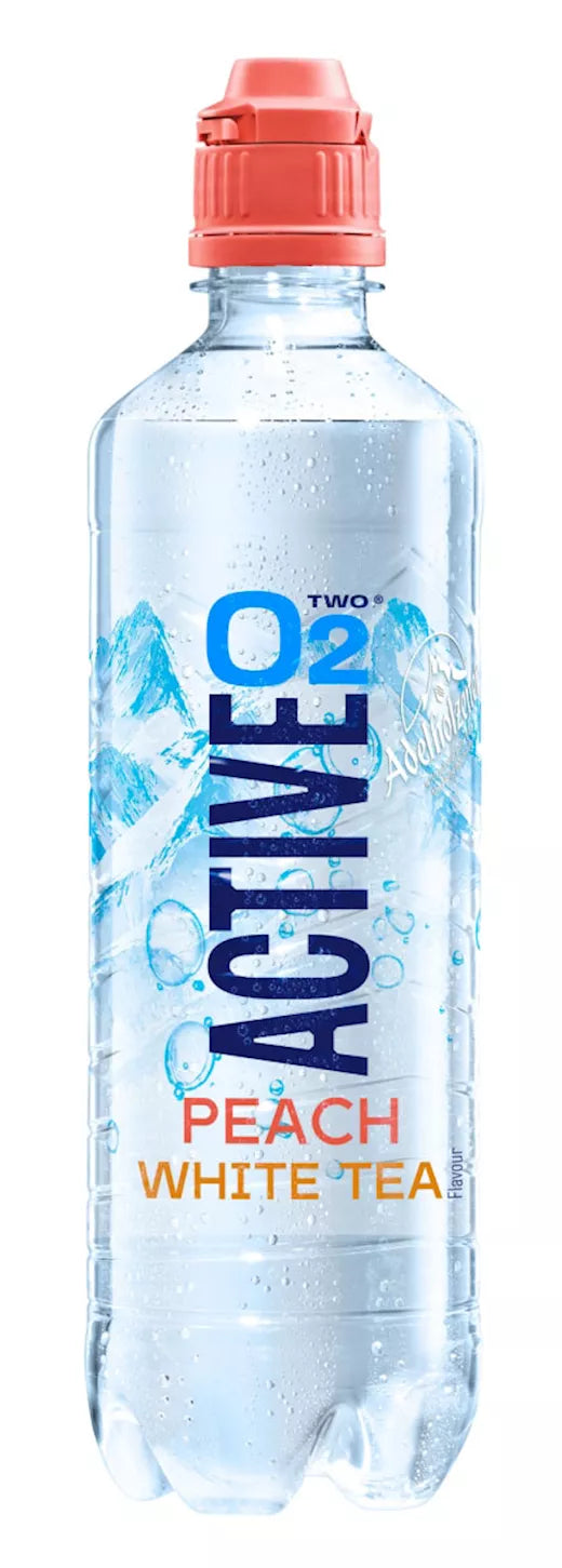 Active O2, 6x500ml, Peach White Tea