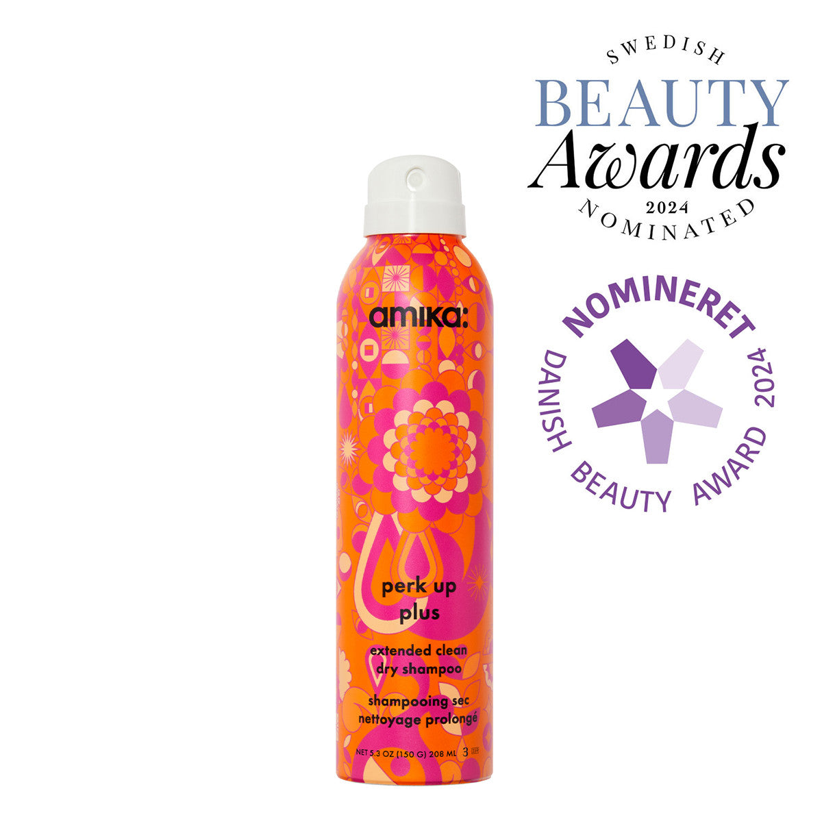 Amika Perk Up Plus Extended Clean Dry Shampoo 208ml - Tørrsjampo - JK-Shop