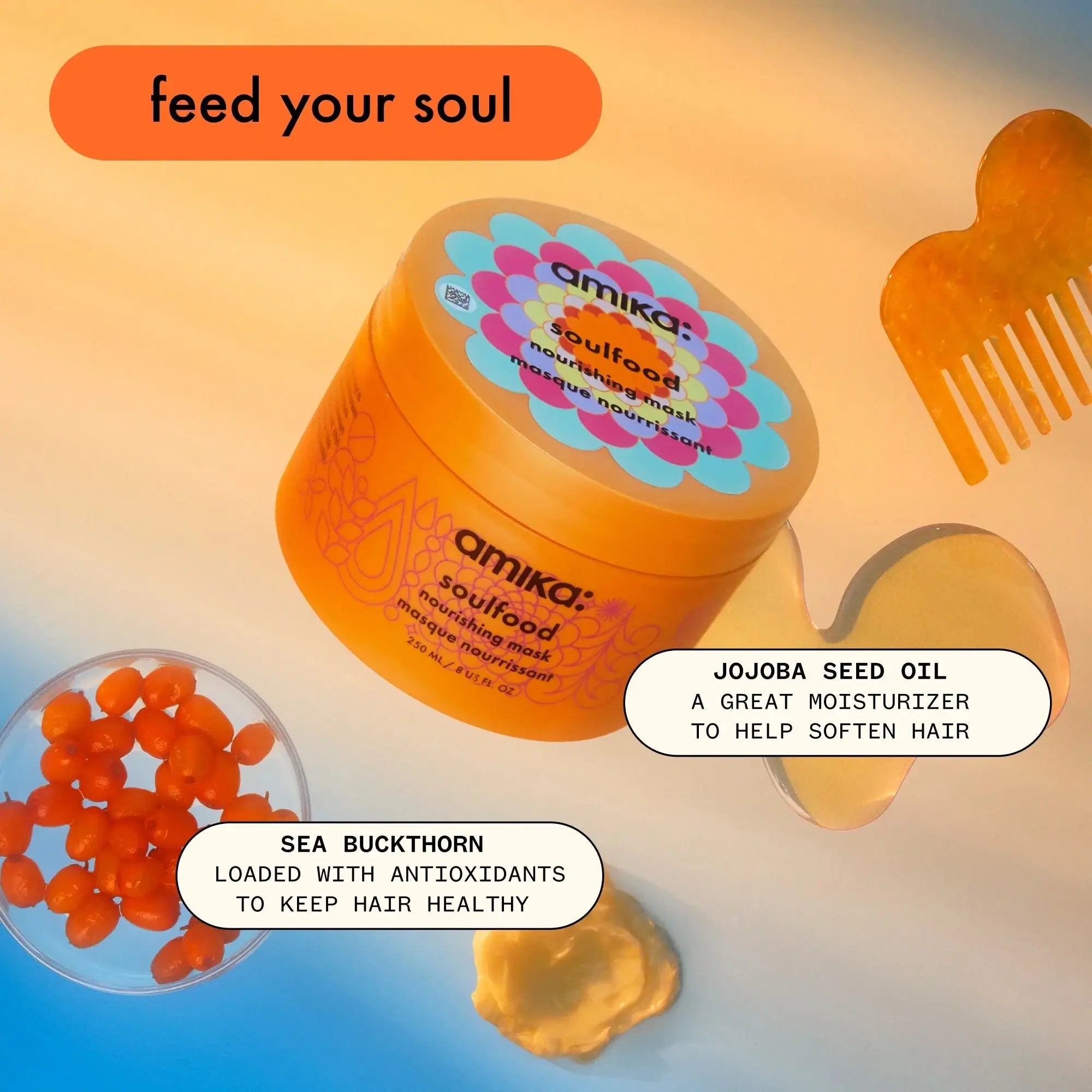Amika Soulfood Nourishing Mask 30ml - Hårkur - JK-Shop