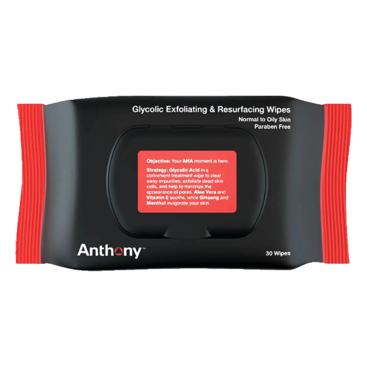 Anthony Glycolic Exfoliating & Resurfacing Wipes, 30 stk.-Anthony-J&K Shop