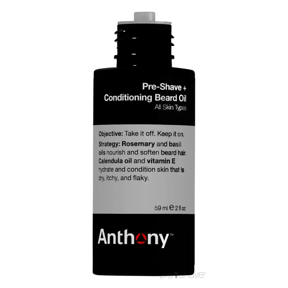 Anthony Pre-Shave + Conditioning Beard Oil, 59 ml.-Anthony-Skjeggolje-JKSHOP