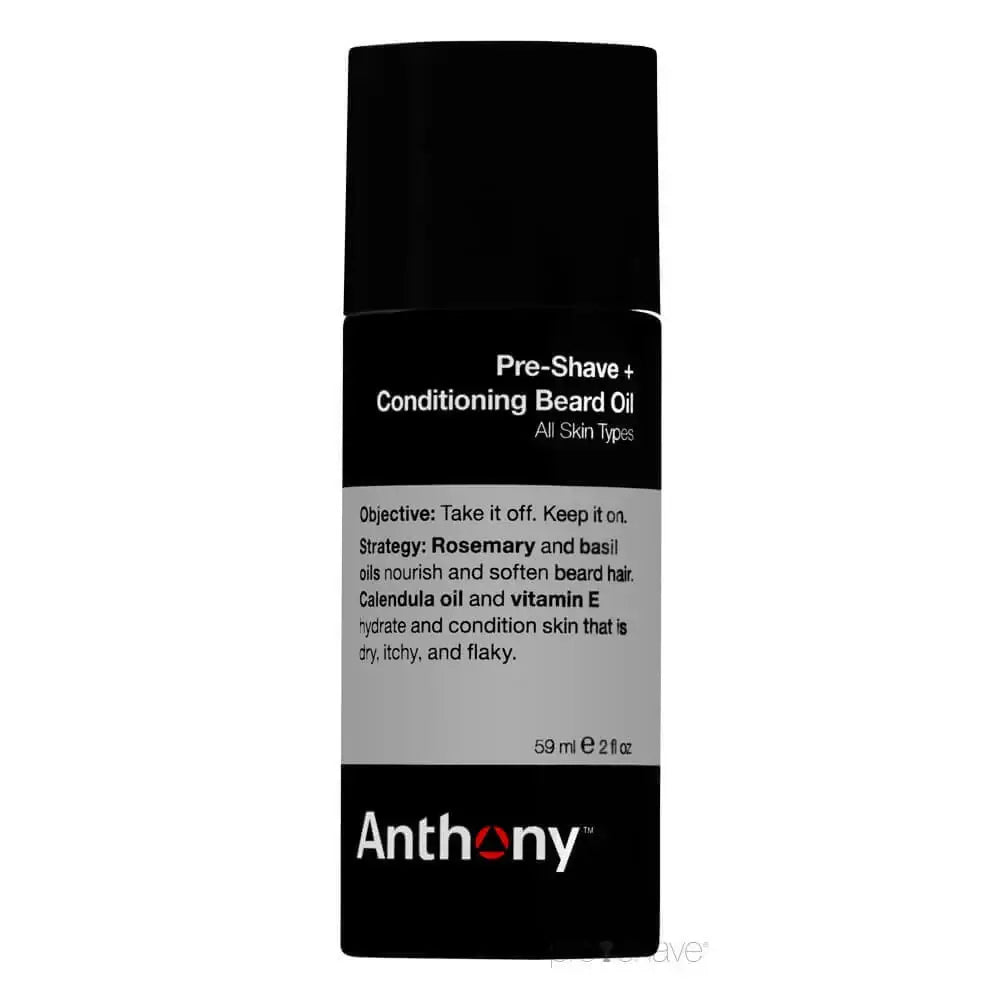 Anthony Pre-Shave + Conditioning Beard Oil, 59 ml.-Anthony-Skjeggolje-JKSHOP