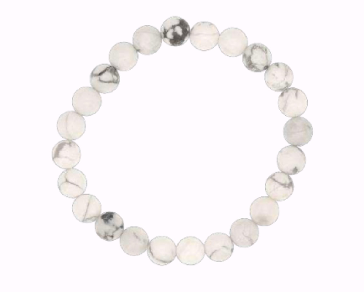Armbånd Gemstone - Howlite - Tilbehør - JK-Shop
