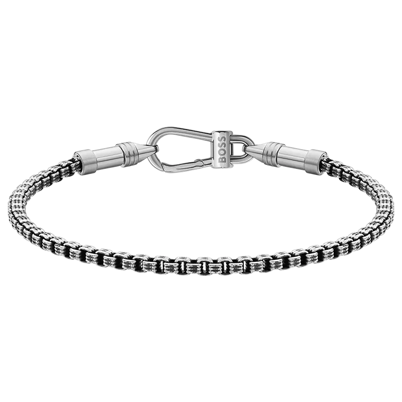 BOSS ANTIQUE FINISH ADJUSTABLE BRACELET - Armbånd - JK-Shop