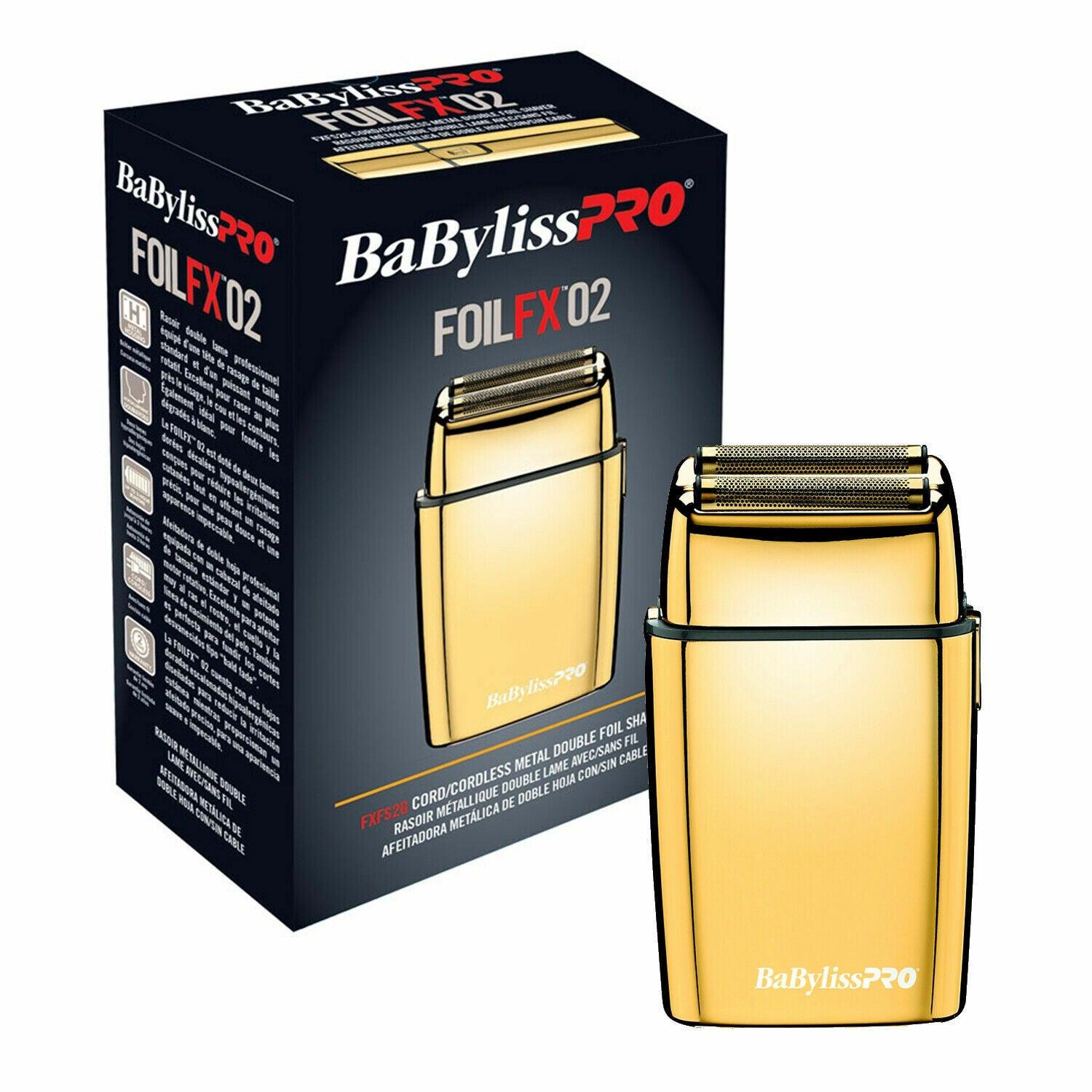 BabylissPro Double Foil Metal Shaver Gold-BabylissPro-J&K Shop