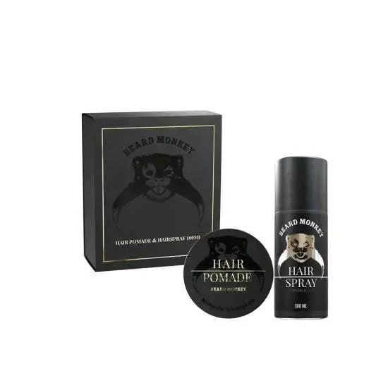 Beard Monkey Gift Set Hair Pomade & Hairspray-Beard Monkey-J&K Shop