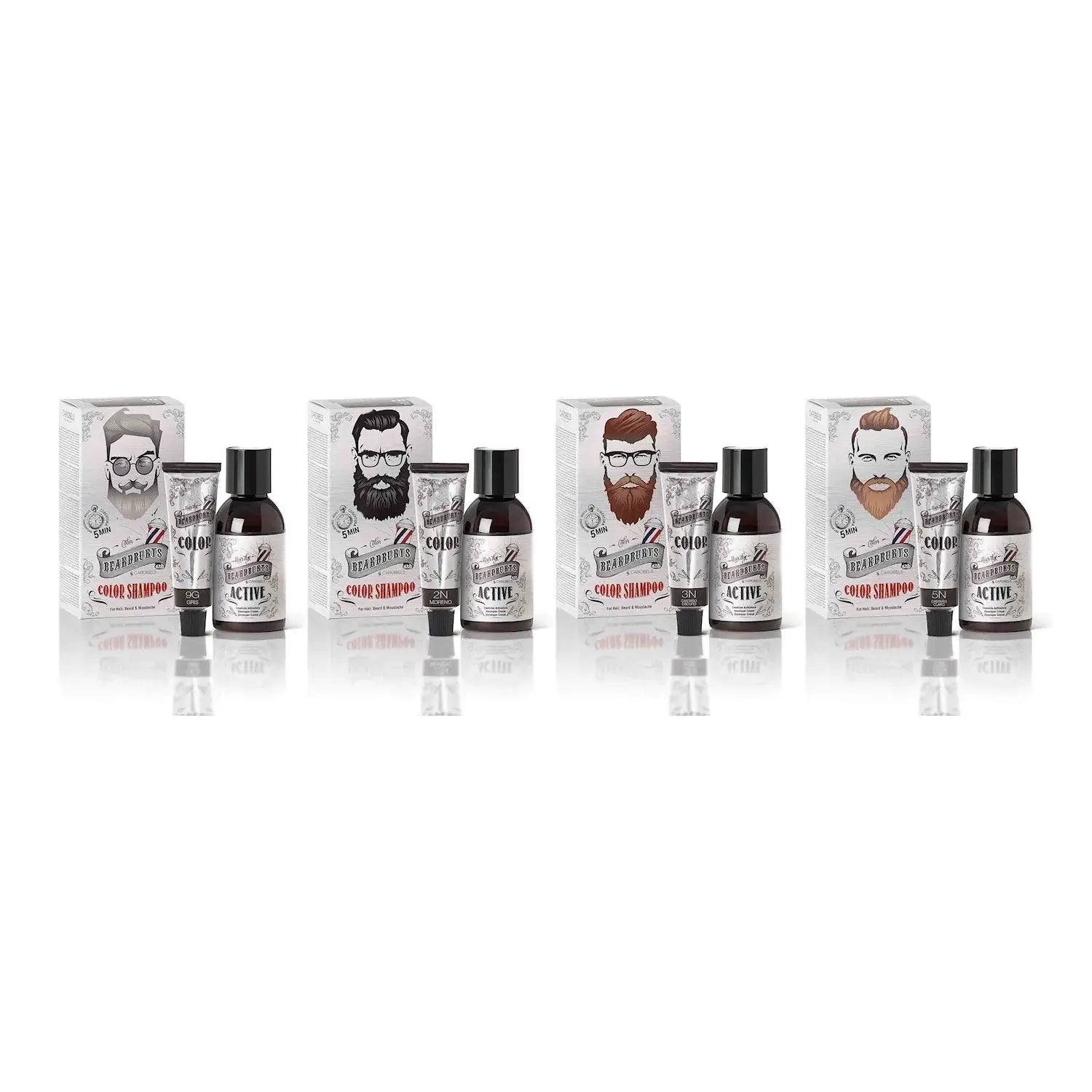 Beardburys Beard & Moustache Color- 3N Dark Brown-Beardburys-Skjeggfarge-JKSHOP