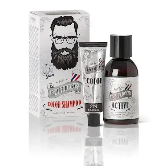 Beardburys Beard & Moustache Color 2N Black - Skjeggfarge - JK-Shop