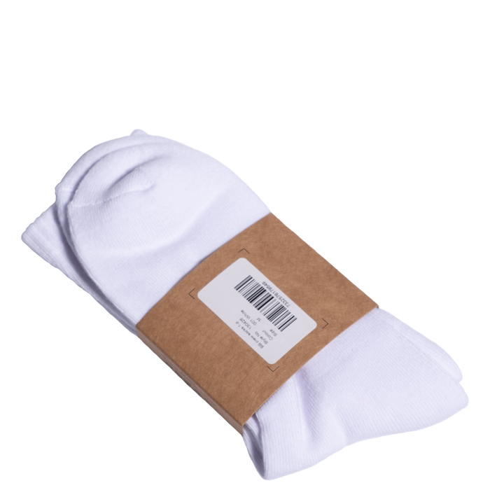 Better Bodies Crew Socks 1-pack, White, M - Sokker - JK-Shop