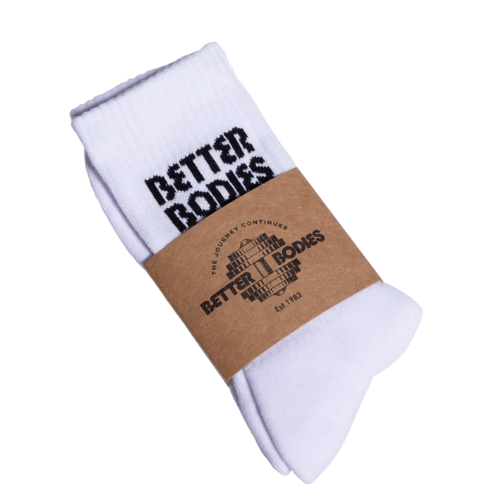 Better Bodies Crew Socks 1-pack, White, M - Sokker - JK-Shop