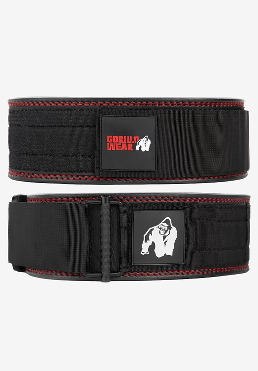 Gorilla Wear 4 Inch Premium Leather Lifting Belt