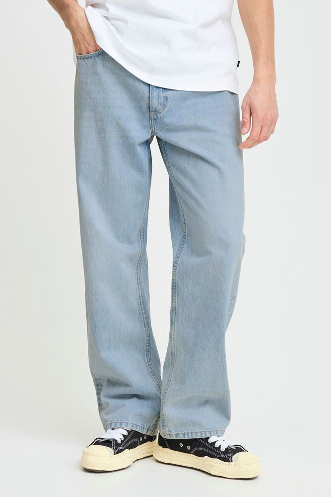 Solid, TOMMY Wide Jeans, Straight Fit