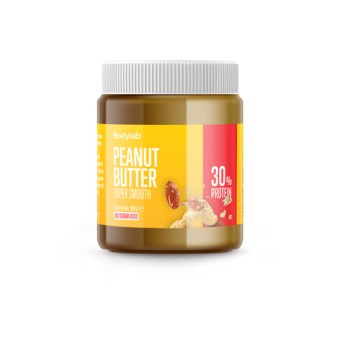 Bodylab Peanut Butter 6x500 g Super Smooth - Peanøttsmør - JK-Shop