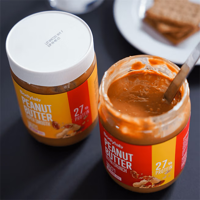 Bodylab Peanut Butter 6x500 g Super Smooth - Peanøttsmør - JK-Shop