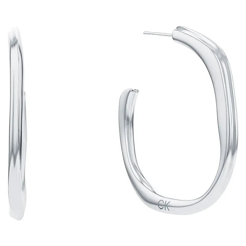 CALVIN KLEIN EARRINGS SCULPTURAL -  - JK-Shop