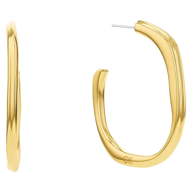 CALVIN KLEIN EARRINGS SCULPTURAL -  - JK-Shop