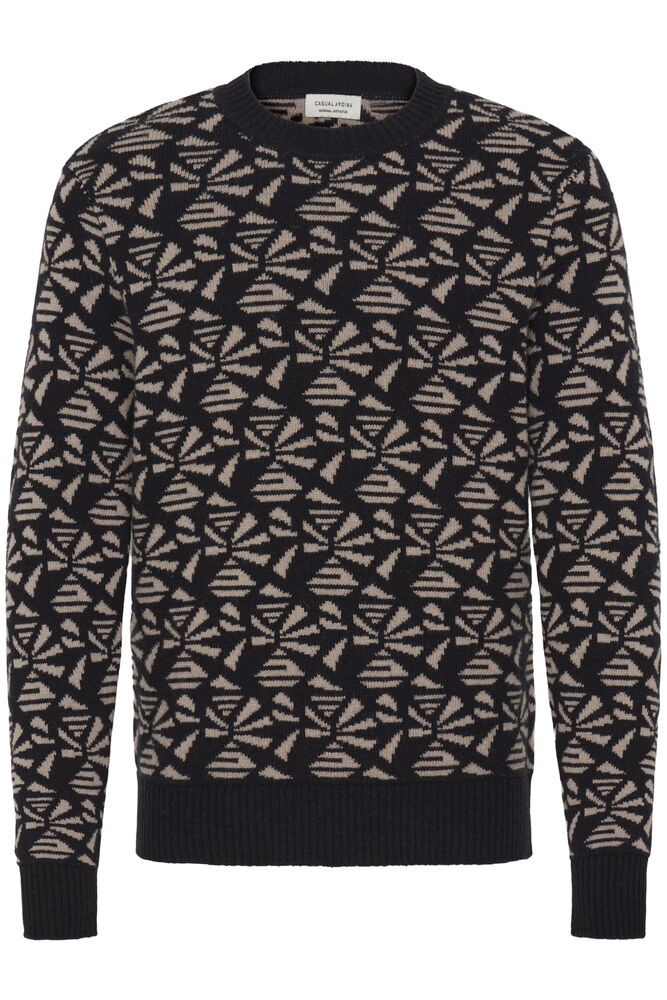 CASUAL FRIDAY, DEMIAN GEOMETRIC KNIT - Strikk - JK-Shop
