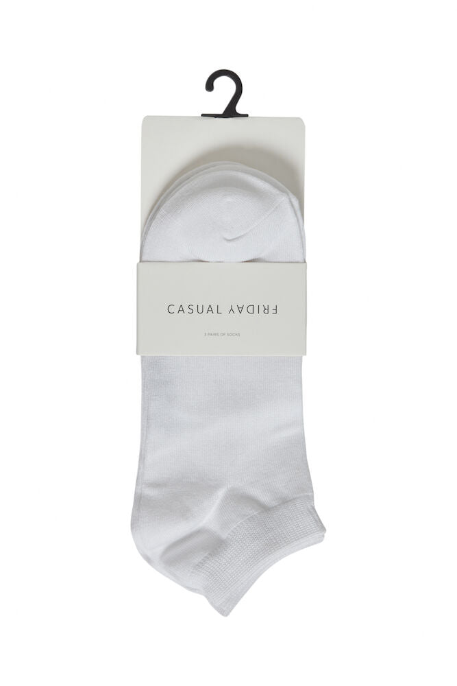 CASUAL FRIDAY, NOE BAMBOO 3-PACK LOW SOCK - Sokker - JK-Shop