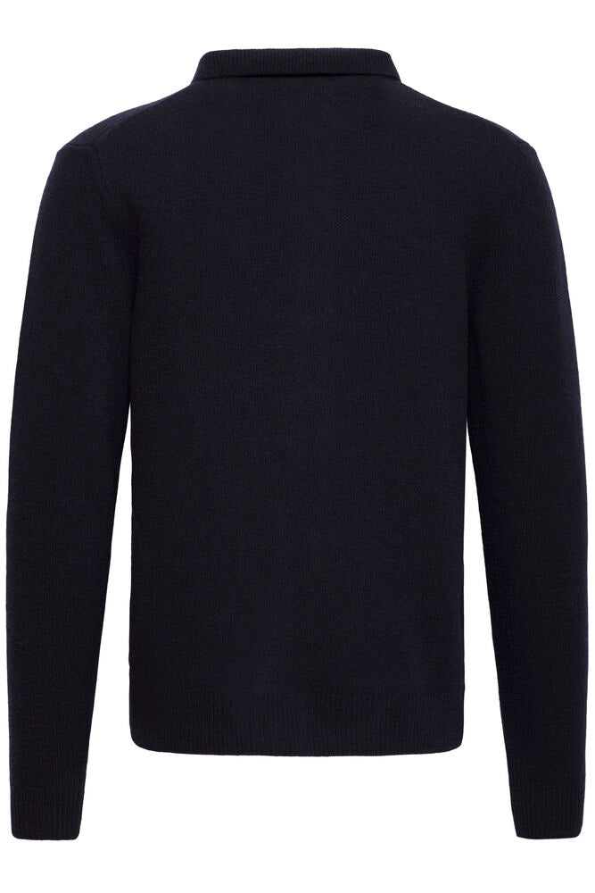 CASUAL FRIDAY, RIO LAMBSWOOL POLO CARDIGAN - Strikk - JK-Shop