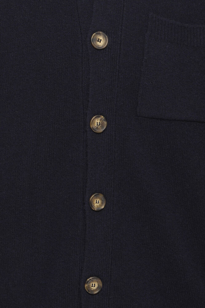CASUAL FRIDAY, RIO LAMBSWOOL POLO CARDIGAN - Strikk - JK-Shop