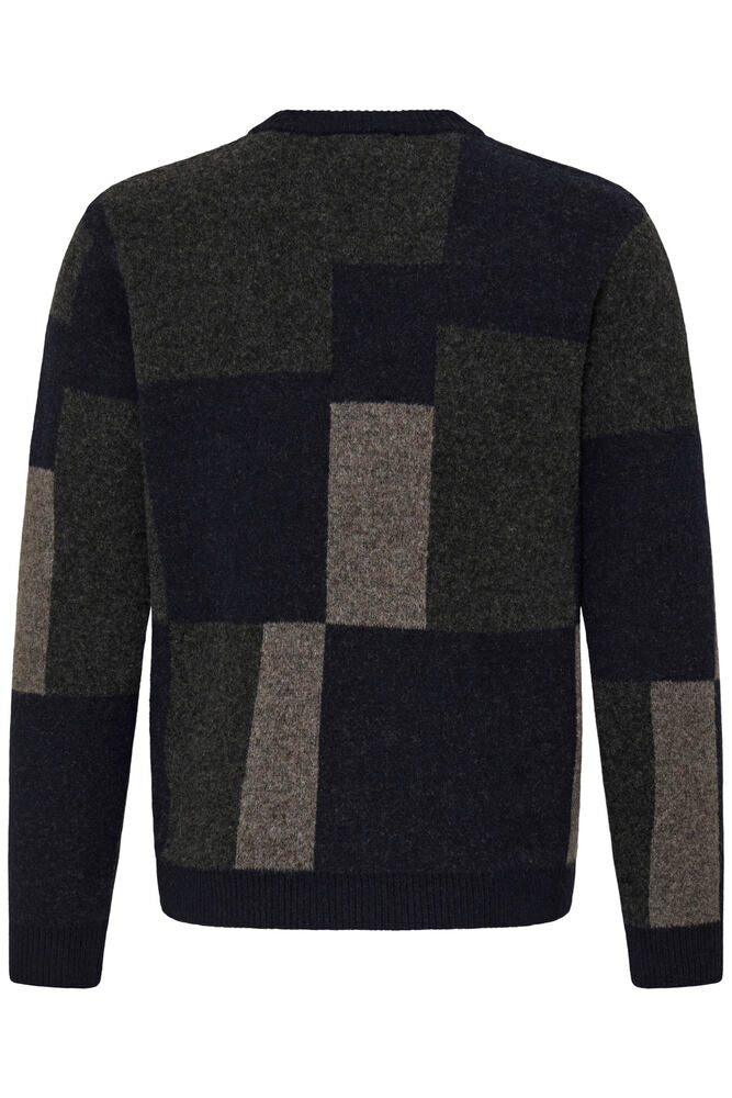 CASUAL FRIDAY, WIREN GEOMETRIC KNIT - Strikk - JK-Shop