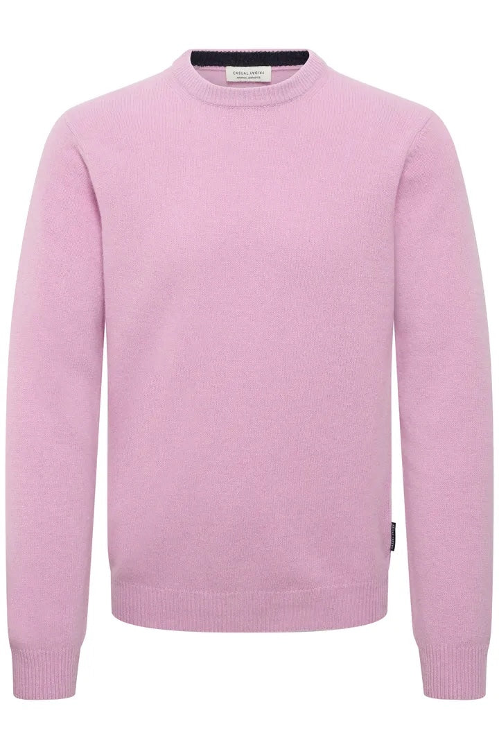 Casual Friday Karl Lambswool Knit, Lavender Mist Melange, front