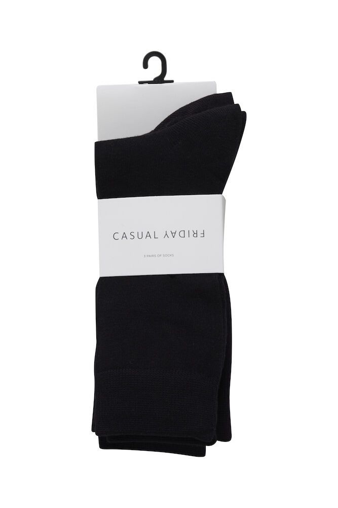 CFNELSON Bamboo 3-pack Socks, Anthracite black - Sokker - JK-Shop