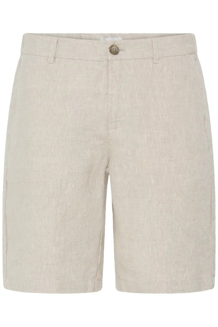 Casual Friday CFPANDRUP linshorts, Plaza Taupe Melange, front