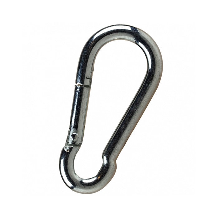 Carabiner, 8 mm, Chrome - Treningsredskap - JK-Shop