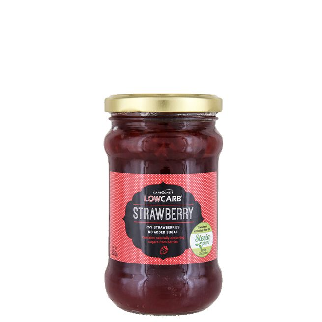 Carbzone LowCarb Jordbærsyltetøy 320 g - Sauser & rører - JK-Shop
