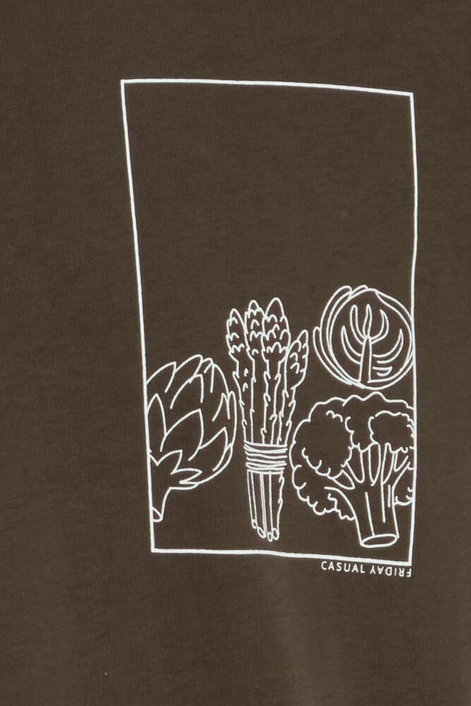 Casual Friday ANSGAR tee with chect print - T-skjorter & polo - JK-Shop