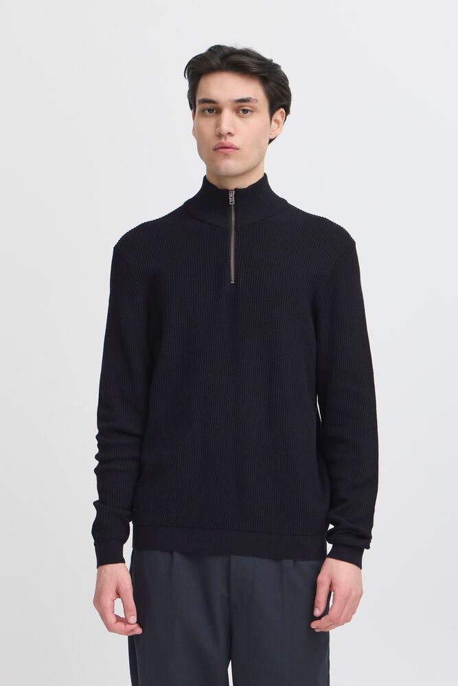 Casual Friday NOAR structured halfzip knit - Genser - JK-Shop