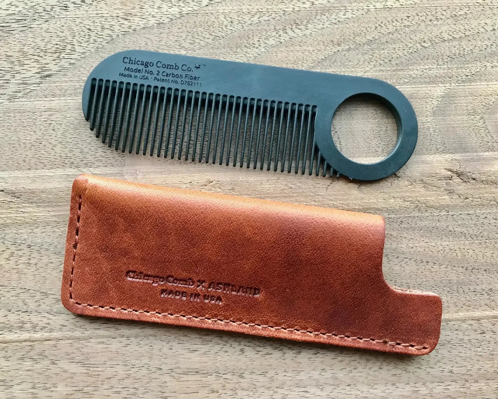 Chicago Comb, Model No. 2- Carbon Fiber-Hårkam-JKSHOP