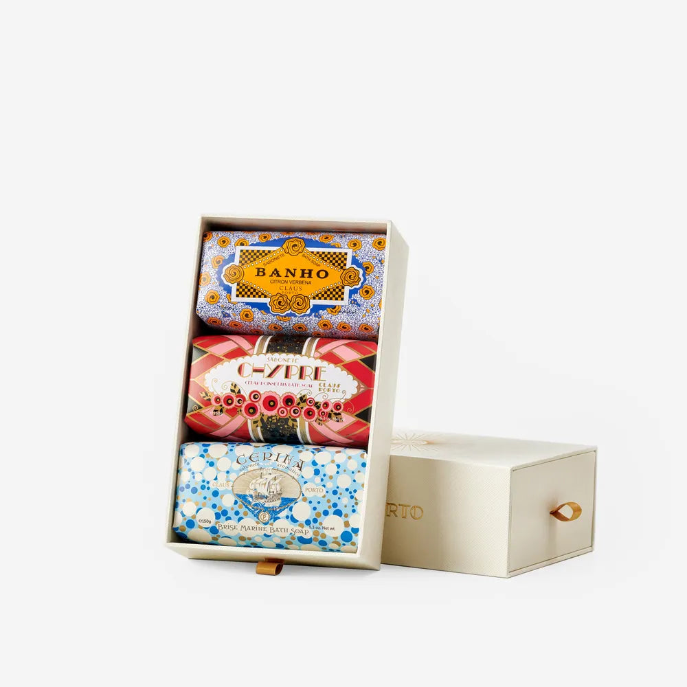 Claus Porto Gift Box Deco 3 Soaps - Gavesett - JK-Shop