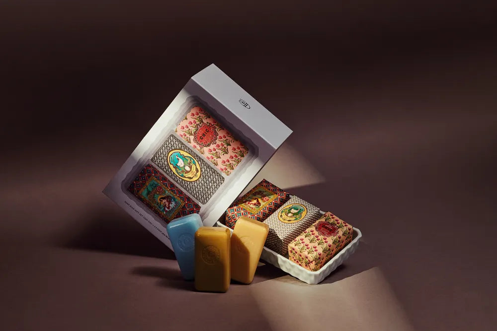 Claus Porto Gift Set Soap Dish & Classico Mini Soaps - Kroppssåpe - JK-Shop