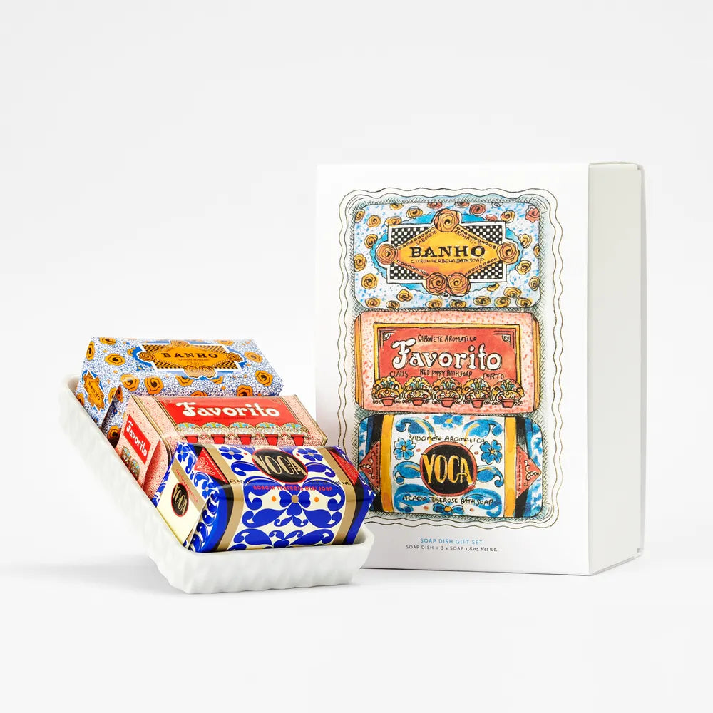 Claus Porto Gift Set Soap Dish & Deco Mini Soaps - Kroppssåpe - JK-Shop