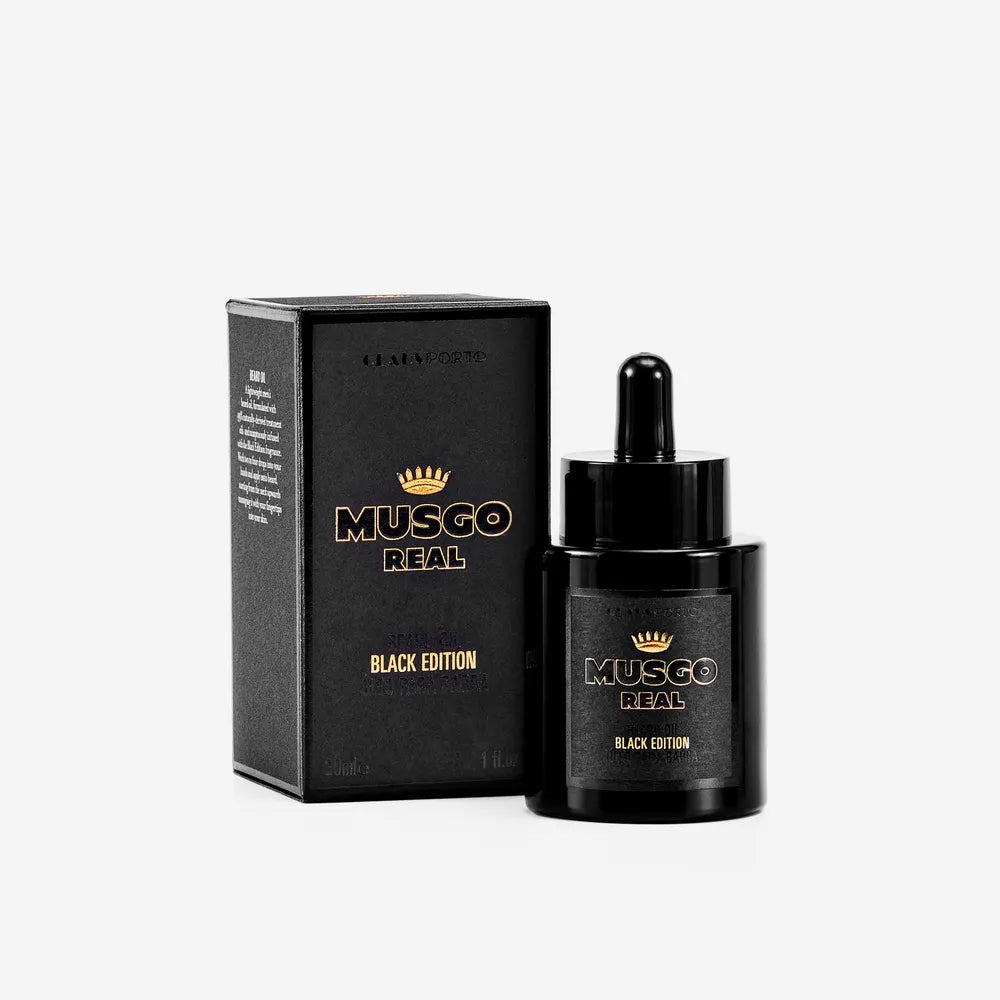 Claus Porto Musgo Real Black Edition Beard Oil - Barberolje - JK-Shop