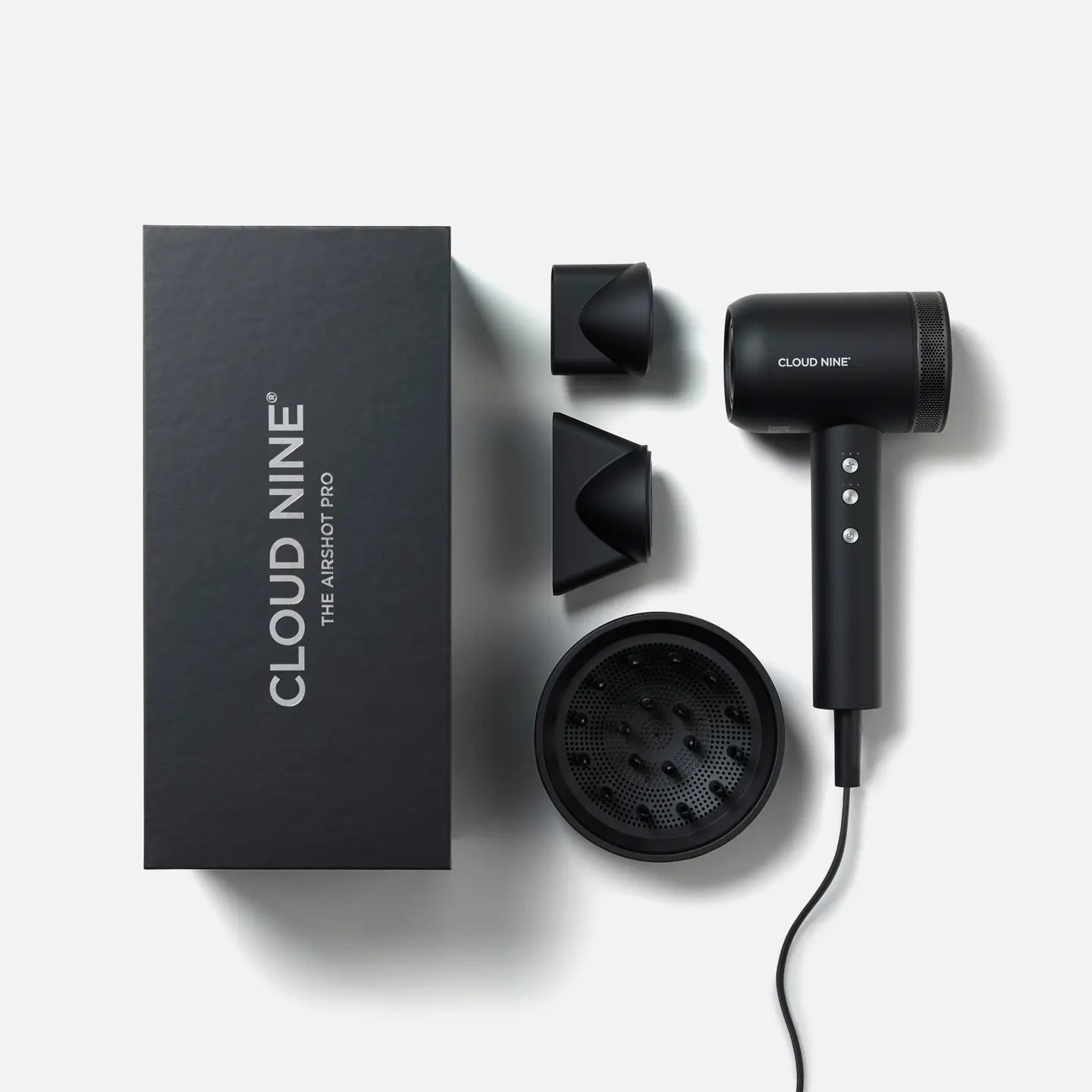 Cloud Nine The Airshot Pro Black - Hårføner - JK-Shop
