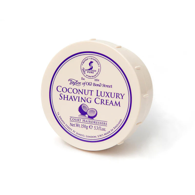 Coconut Shaving Cream Bowl 150g - Barberkrem - JK-Shop