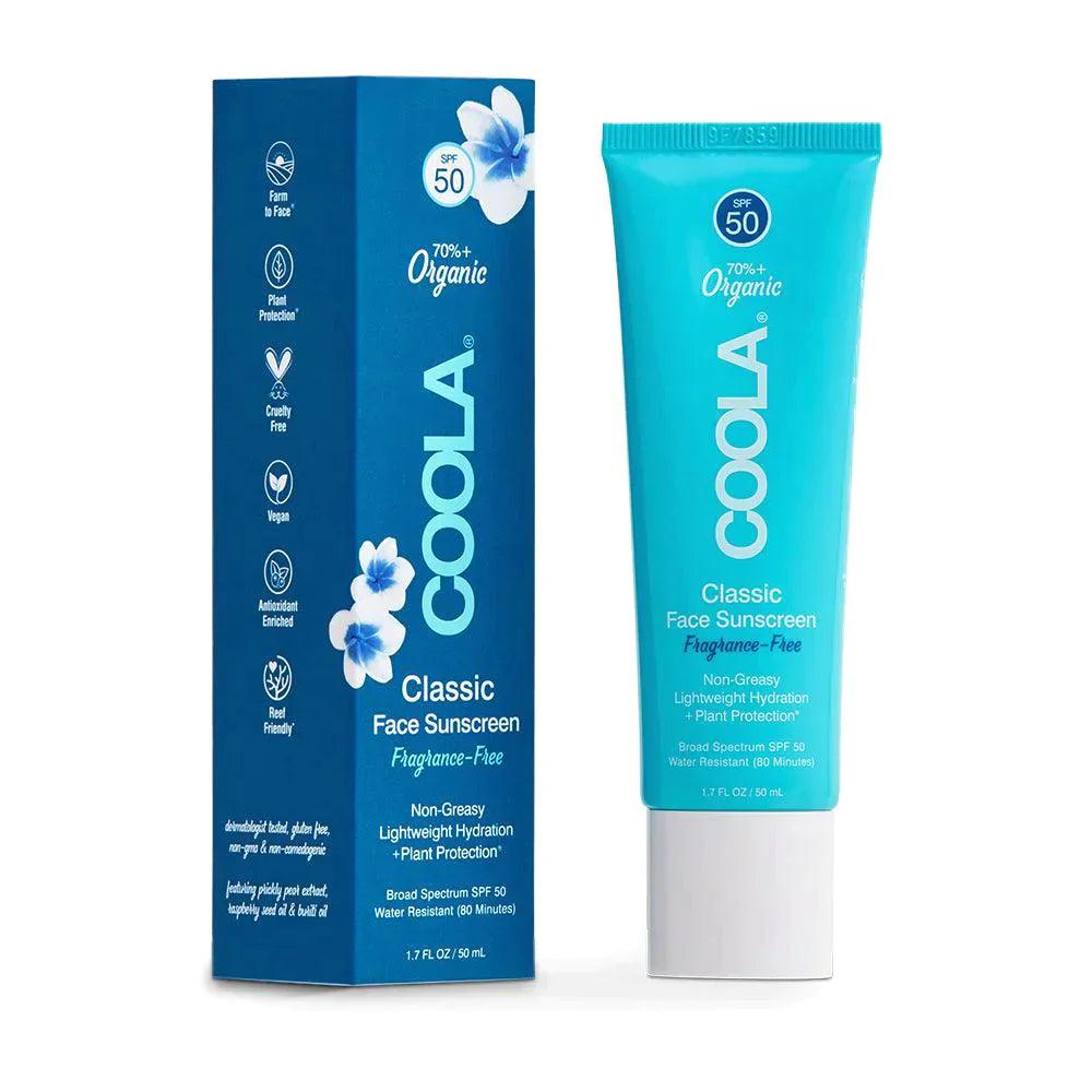 Coola, Classic Face SPF 50- Fragrance Free-Solkrem-JKSHOP