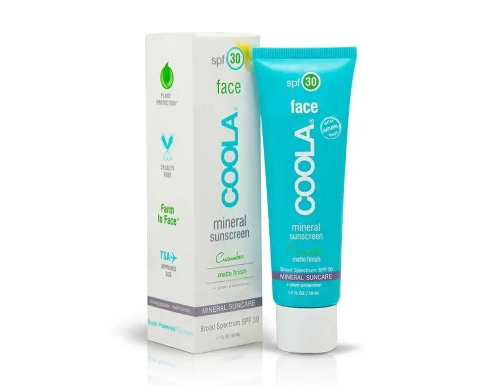 Coola, Mineral Face SPF30 Matte Finish- Cucumber-Solkrem-JKSHOP