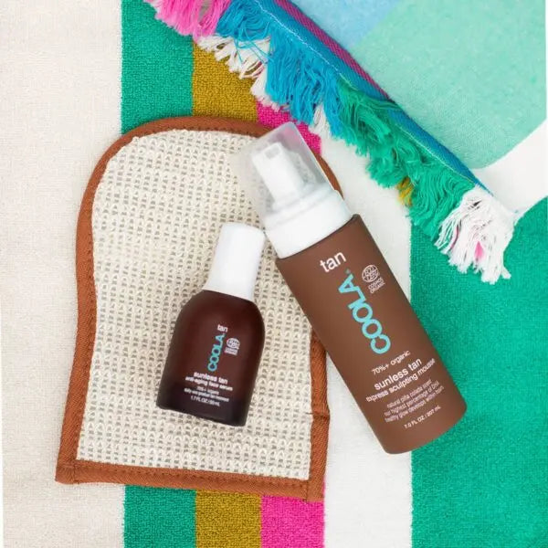 Coola Tan Sunless 2-In-1 Exfoliator & Applicator Mitt-Coola-J&K Shop